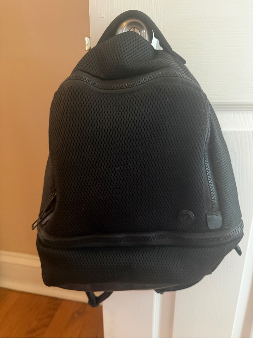 lululemon athletica Black Mesh Sling Backpack